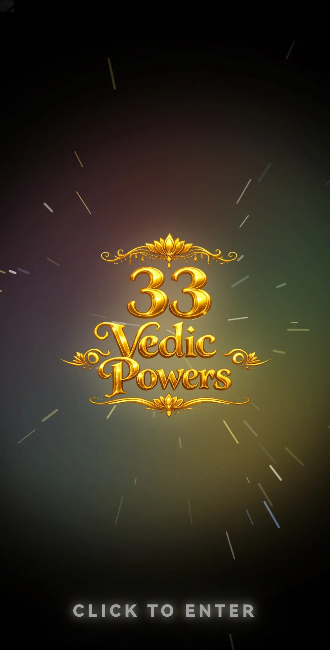 Vedic app opening screen