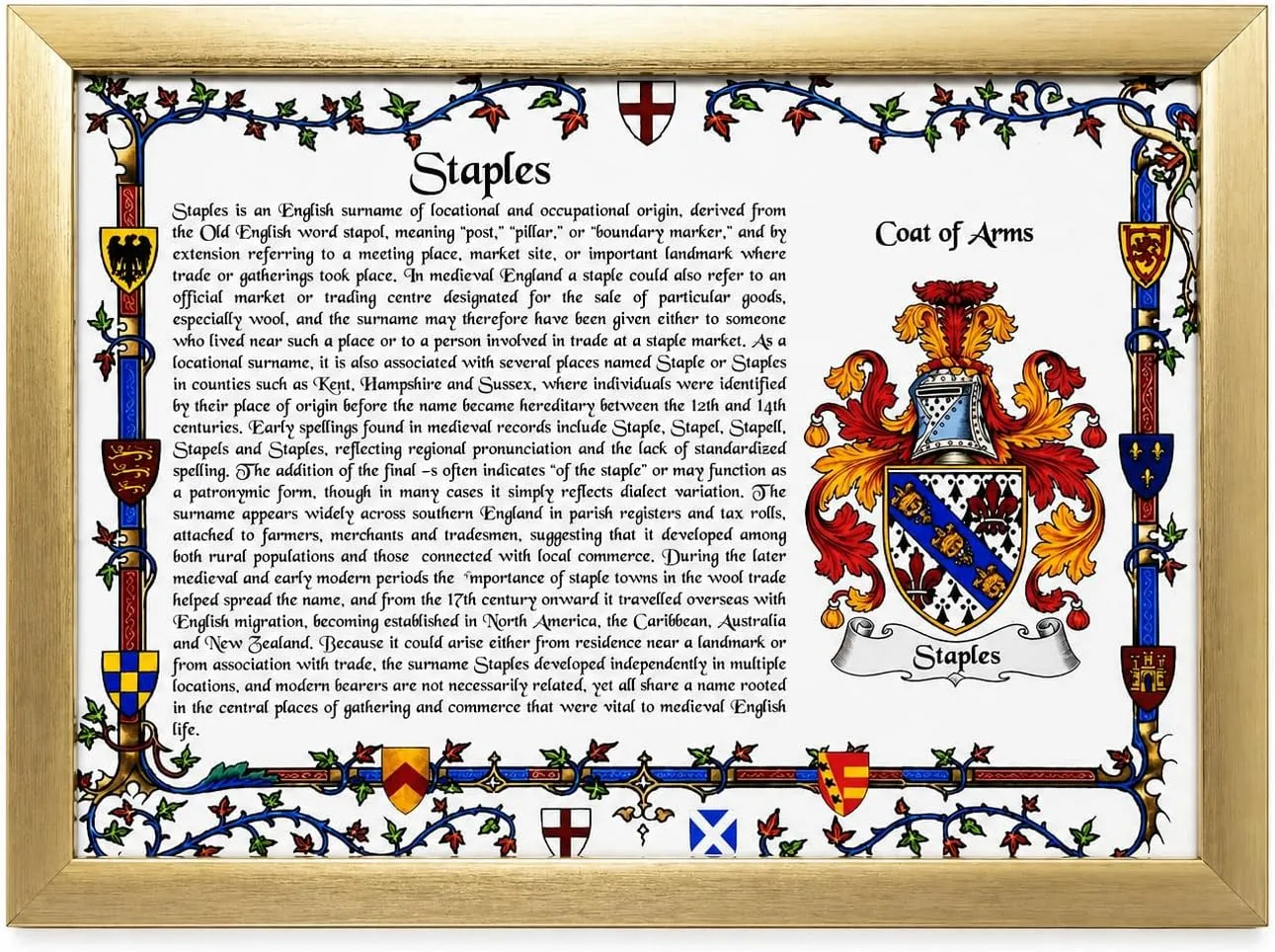 Coat of Arms Heritage Gift