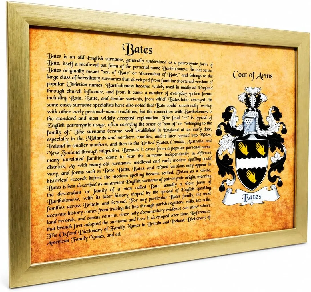 Family Name & Heraldry Print