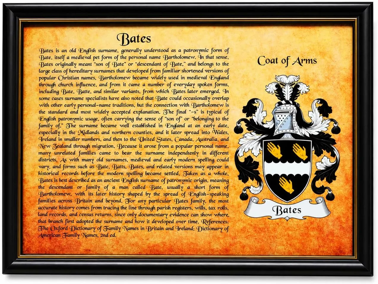 Personalised Family Crest Print